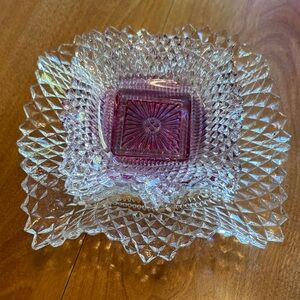 Vintage glass coloured dishes